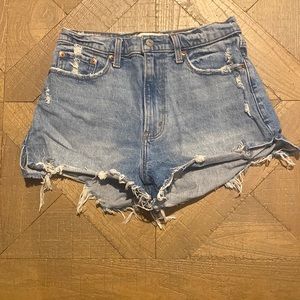 Abercrombie & Fitch | Denim High Rise Mom Curve Love Shorts